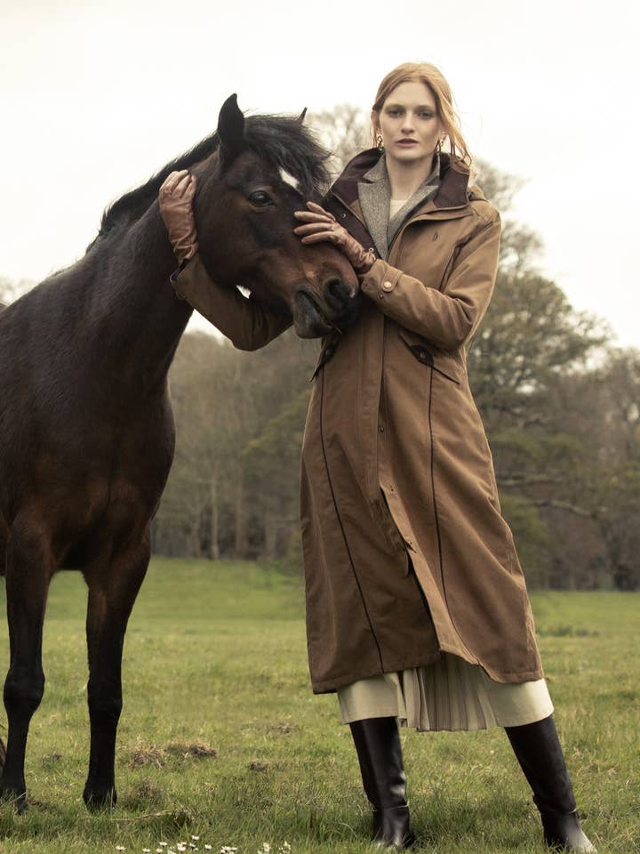 Erin Waterproof Coat - Camel for wholesale by Jack Murphy Clothing