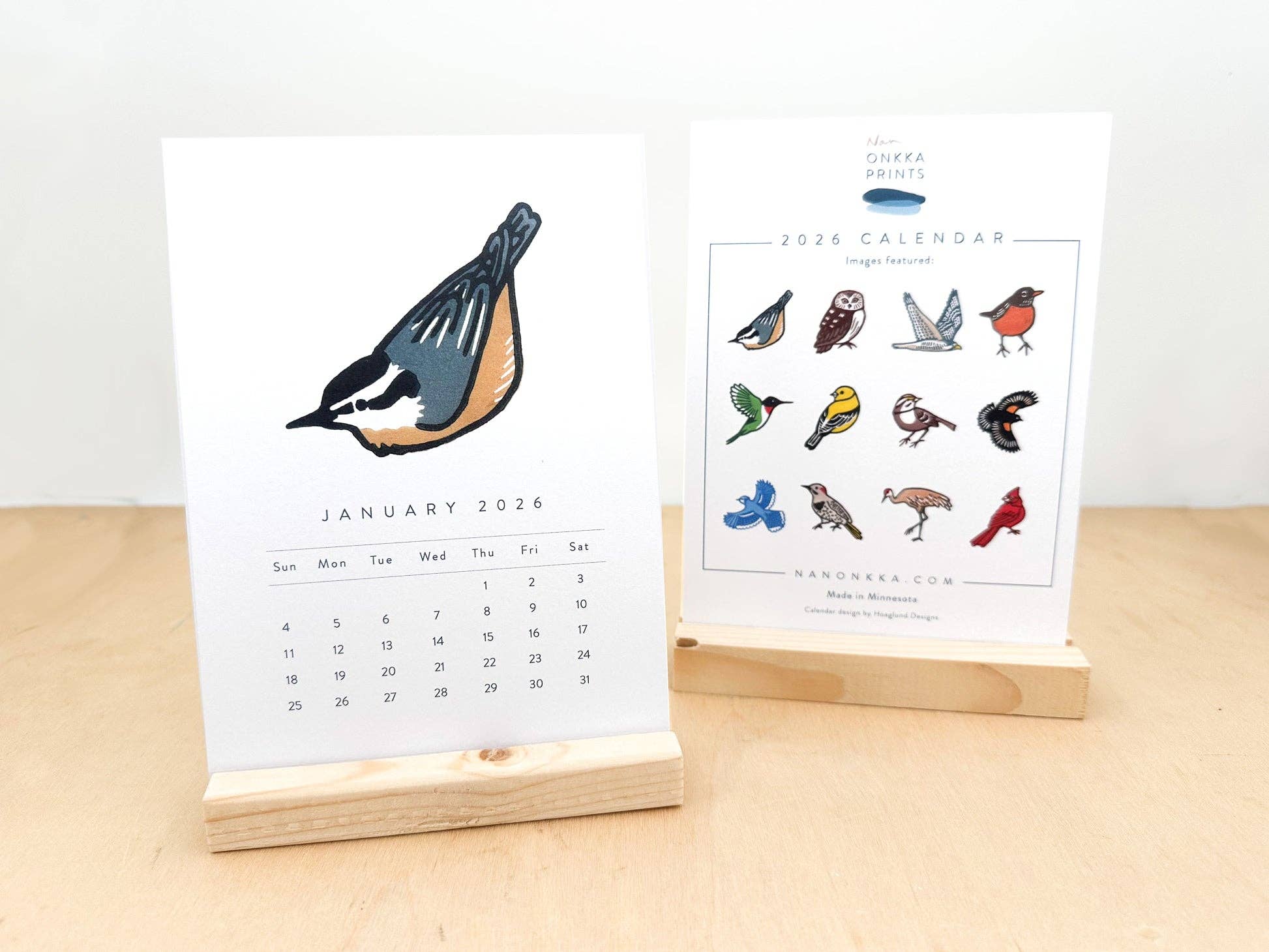 Nan Onkka Prints – Engroshandel Kalender – 2026 Skrivebordskalender0