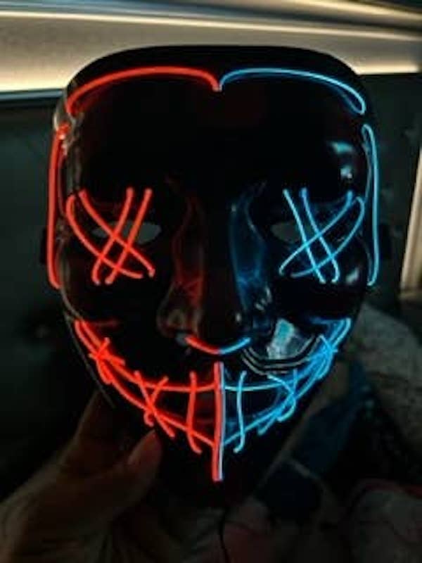 SugarQuoteMeNot LLC - Wholesale Costume - Unisex - Bulk Light up Halloween/Purge Mask-Next Day Ship