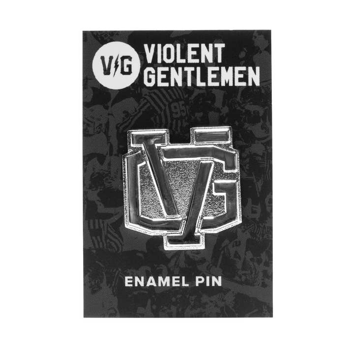 Monogram Lapel Pin for wholesale by Violent Gentlemen