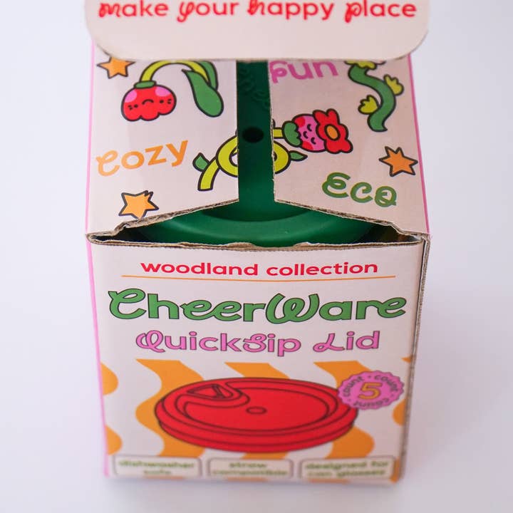 Cheerware – Tampas de bebidas por atacado – Tampa QuickSip | Tampa Reutilizável Fofa para Copos de Lata10