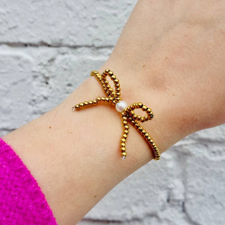 Lacey Rae Jewelry - Wholesale Beaded Bracelet - Brynn Bow Bracelet