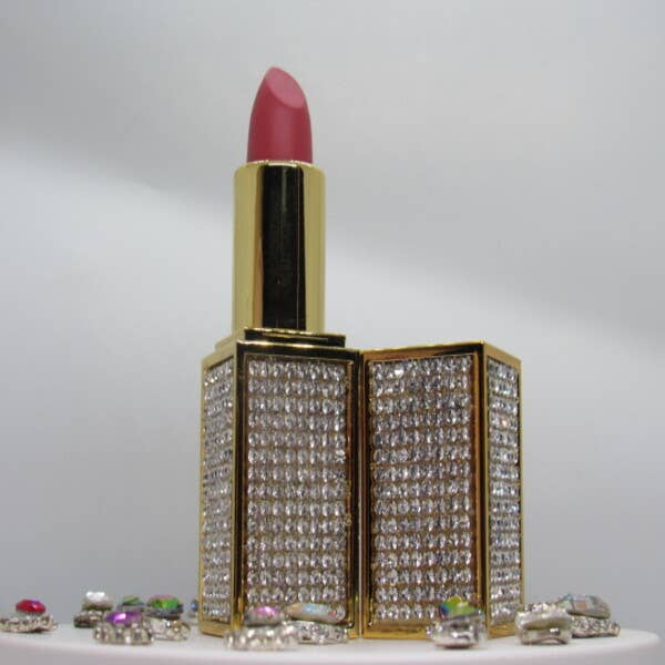 Elise Pink - Wholesale Lipstick - Glamour Lipstick "Viral" with Rhinestones1