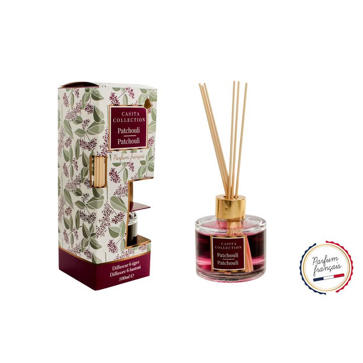Diffuseur 6 Tiges 100 ml Patchouli pour la vente par CP INTERNATIONAL