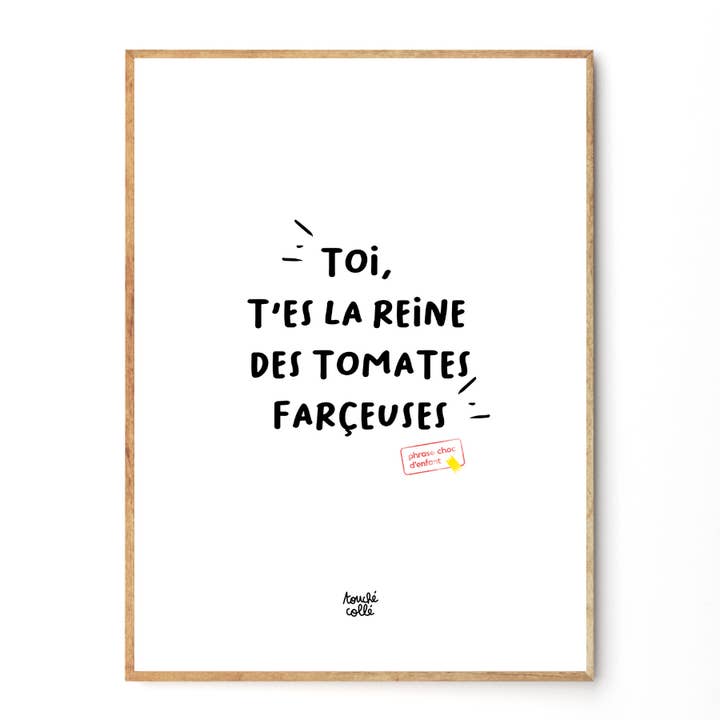 THE WELL GARNISHED MINIMALIST 18x24 POSTER for wholesale by Touché Collé