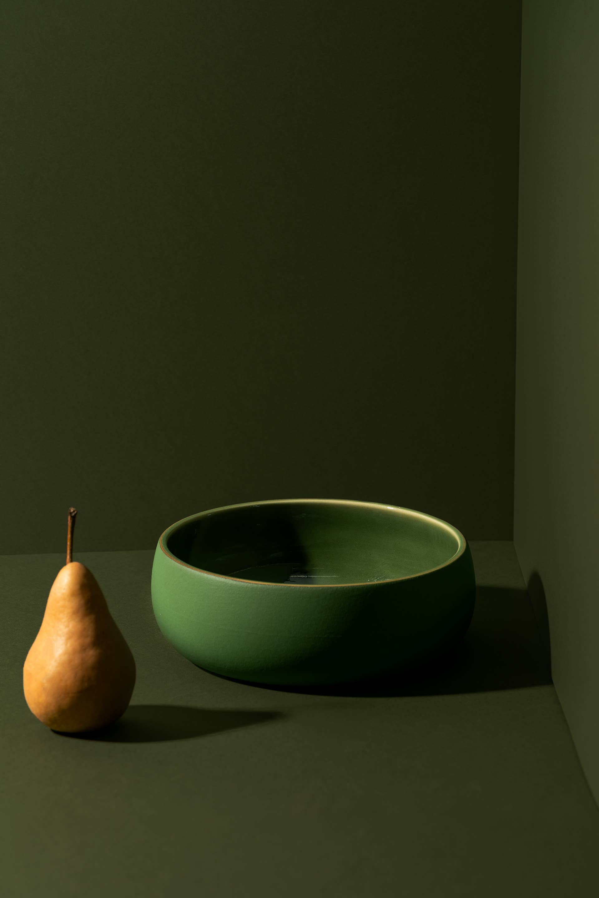 GHARYAN Stoneware & Olive Wood Tableware | USA - Wholesale Serve Bowl - Handmade Stoneware Appetizer Bowl | Coupelle EWA 34 Oz6