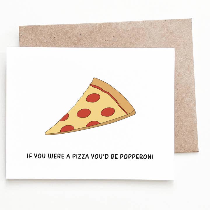Pizza Father's Day Card for wholesale by Nine Two Design