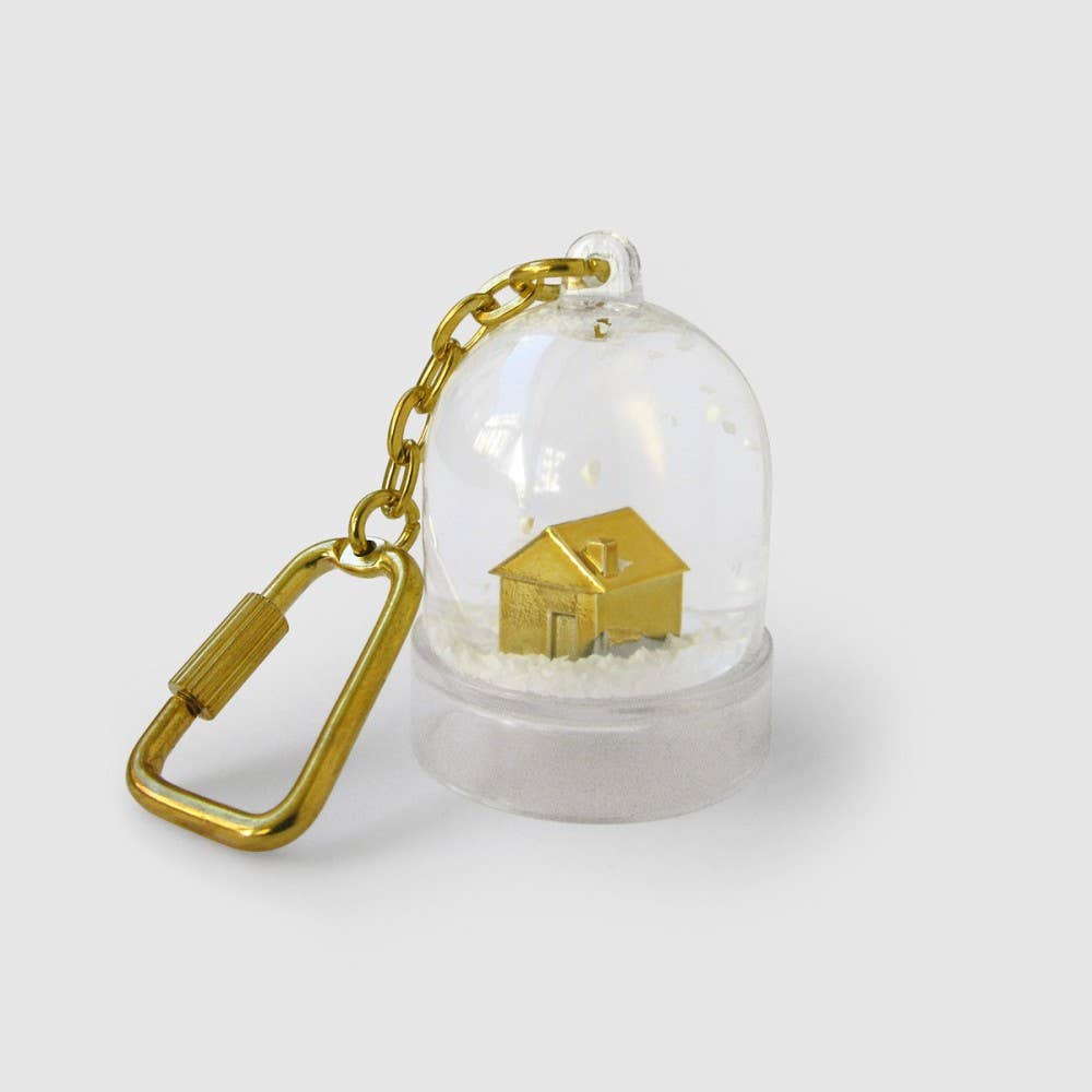 Atypyk – Großhandel Schlüsselanhänger – Unisex – Schlüsselanhänger Sweet Home mit Mini-Schneekugel1