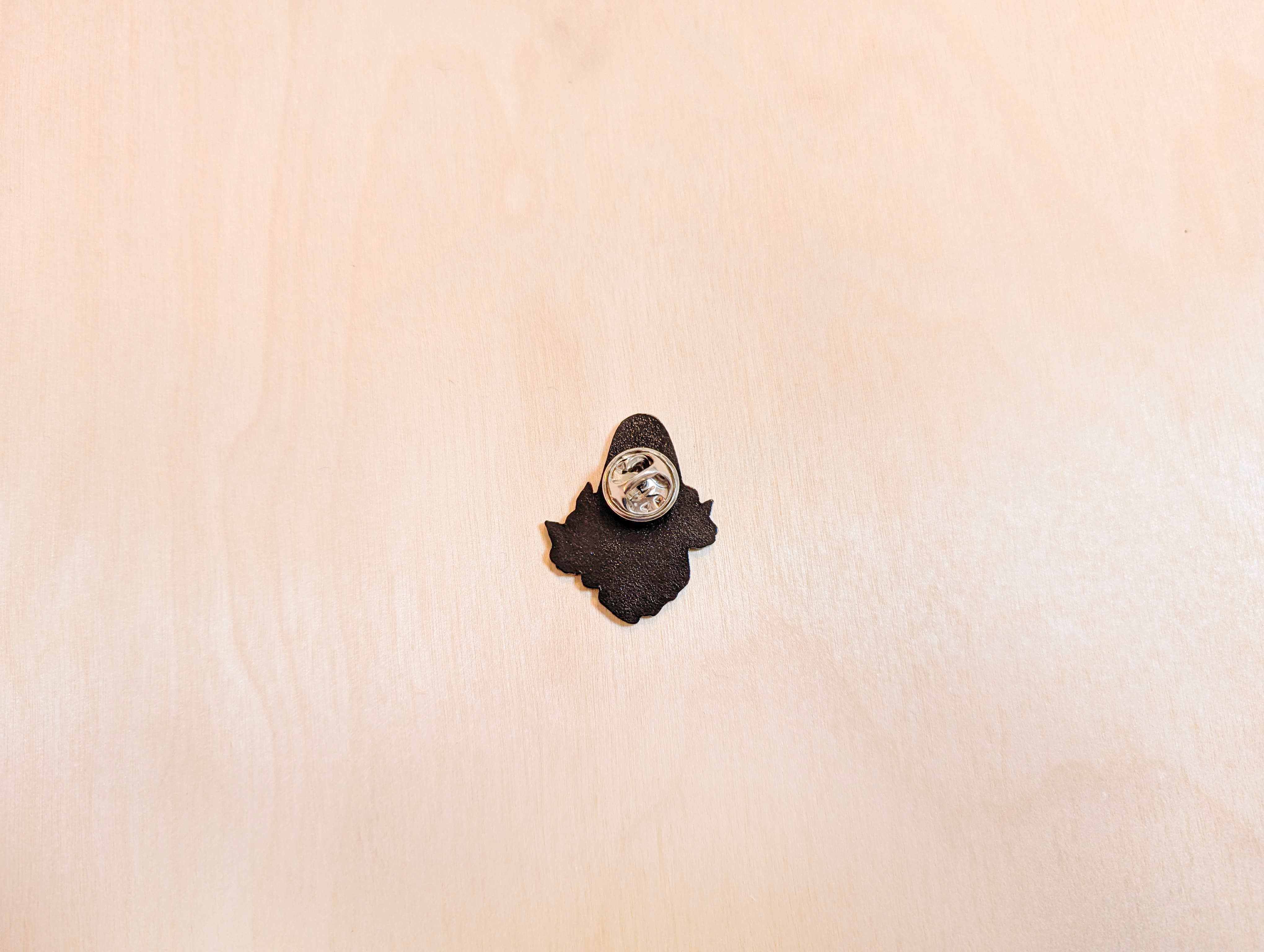 Kallos Ink - Wholesale Lapel Pin/Button - Floral Ghost Enamel Pin2