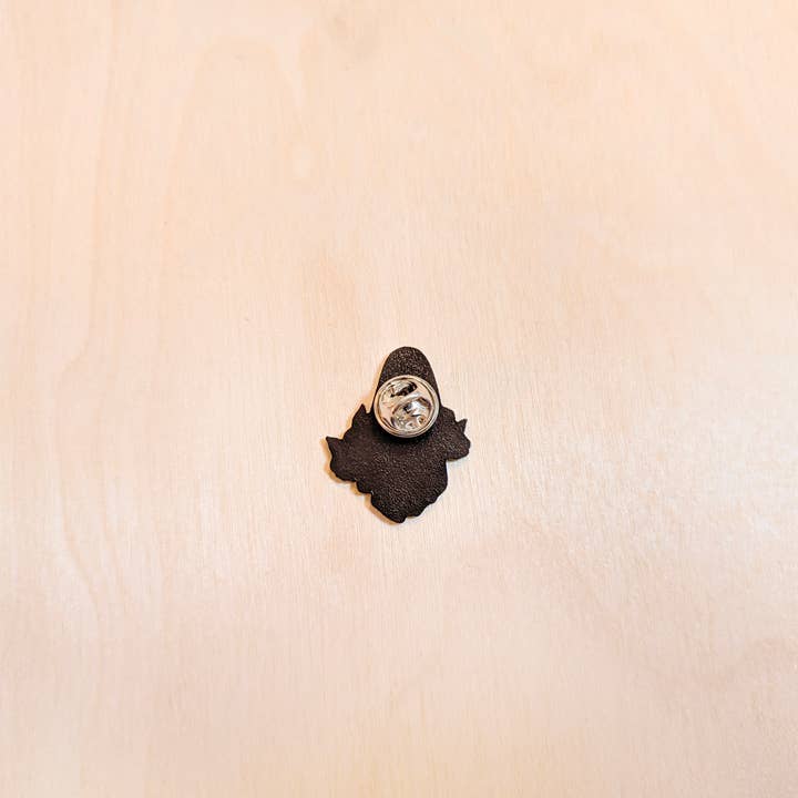 Kallos Ink - Wholesale Lapel Pin/Button - Floral Ghost Enamel Pin2