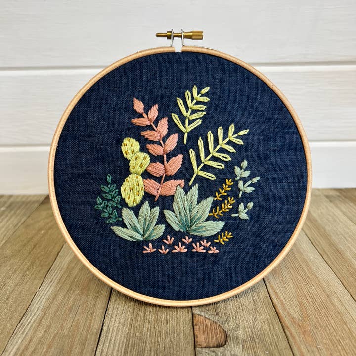 Houseplants Embroidery Kit for wholesale by I Heart Stitch Art