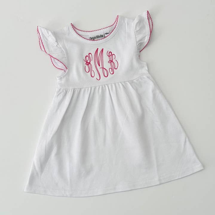 Robe en maille avec bordure picot pour la vente par Bayou Blanks