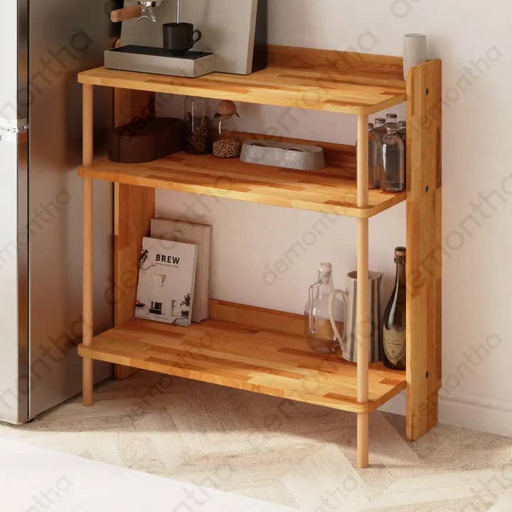 Armário de Café em Madeira Maciça Norvo – Armário de Café Moderno com Arrumação por atacado de Tomruque