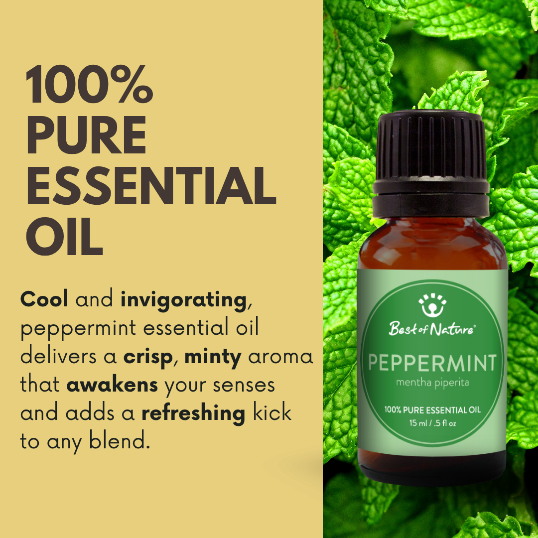Best of Nature - Wholesale Essential Oil - Peppermint Essential Oil, 100% Pure - 15ml / 100ml1