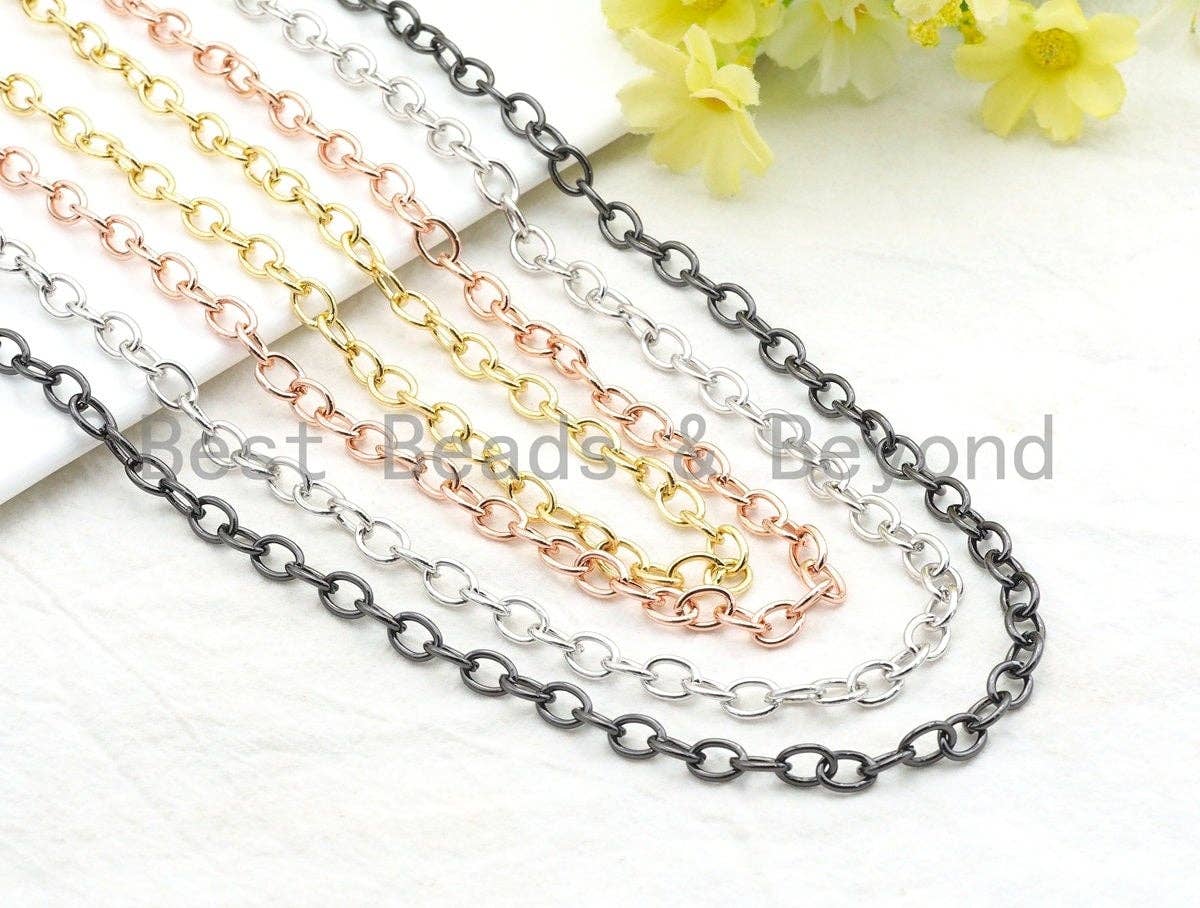 BestBeads&Beyond - Wholesale Craft Supplies - High Quality Oval Chain, Oval Cable Chain, sku#E5021