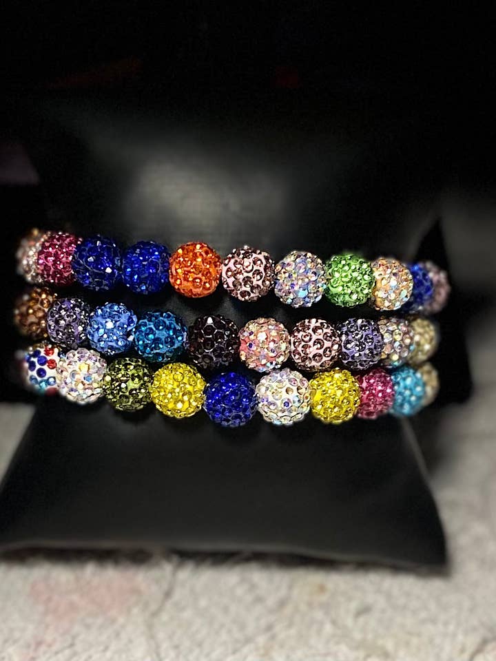 Rainbow Rhinestone for wholesale by Ida Gee’s Custom Jewelry & Accessories