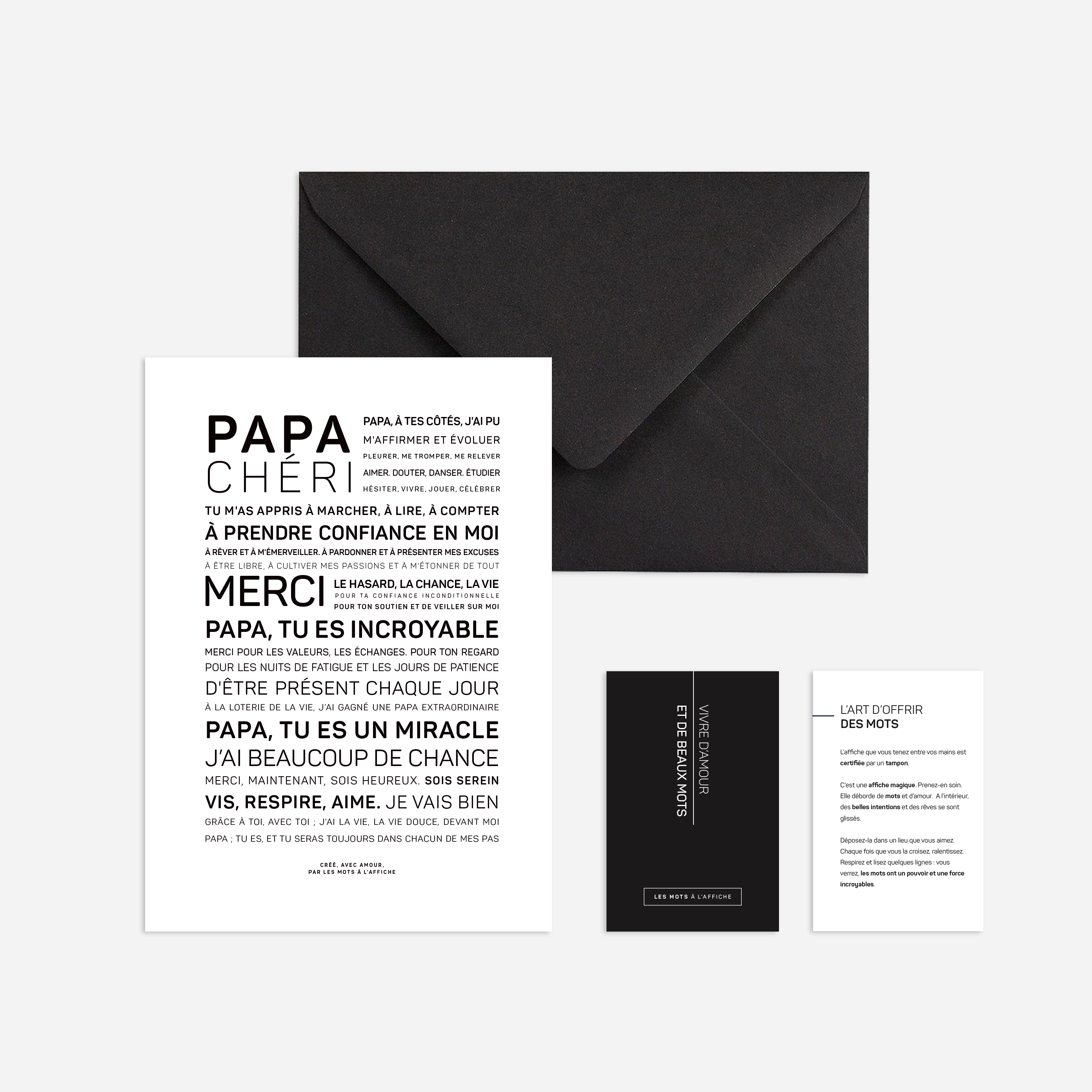 LES MOTS A L'AFFICHE - Wholesale Poster - Papa Chéri poster1