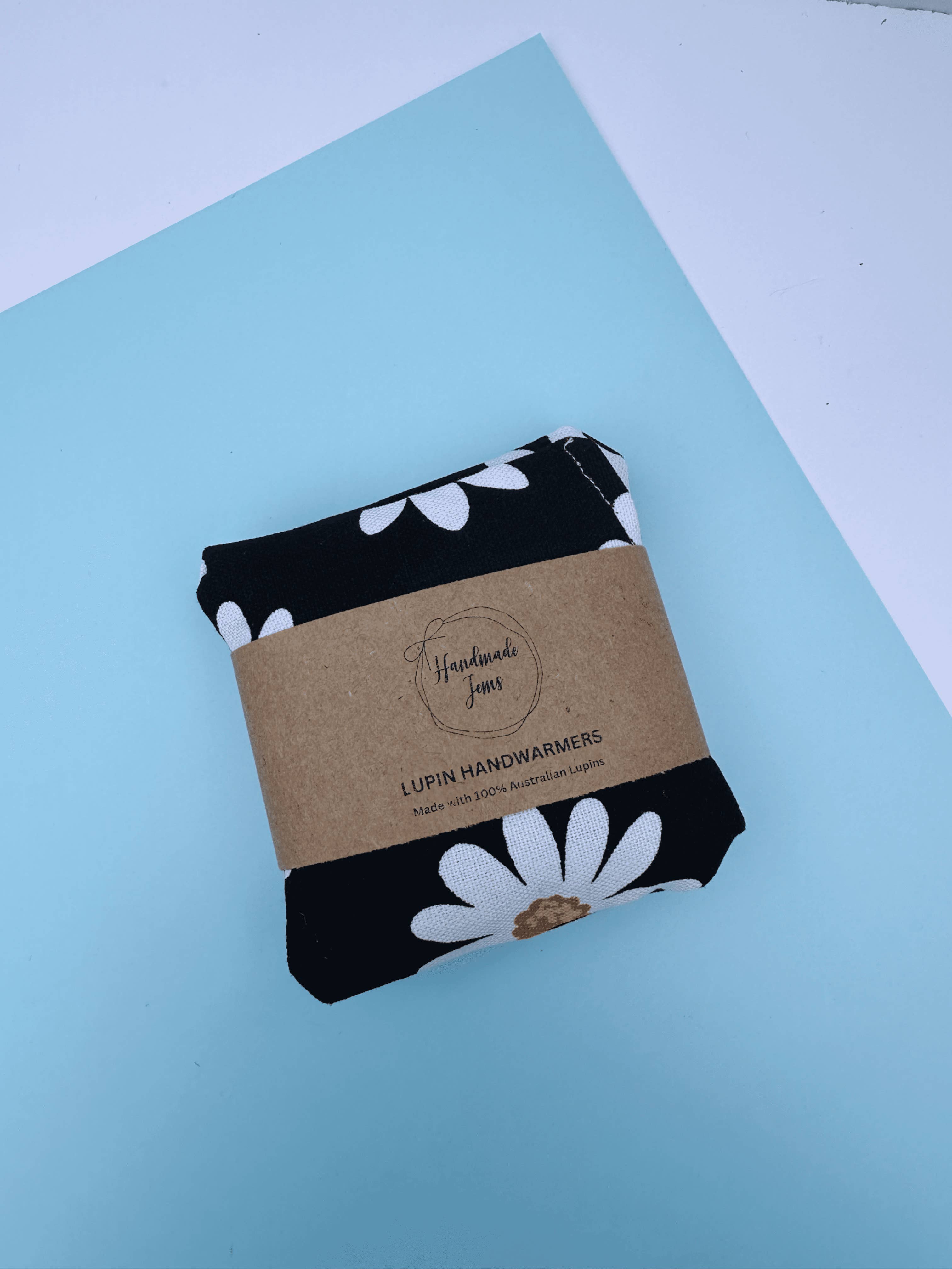 Handmade Jems - Wholesale Hand warmer - Black Daisies Lupin Handwarmers (2-Pack)