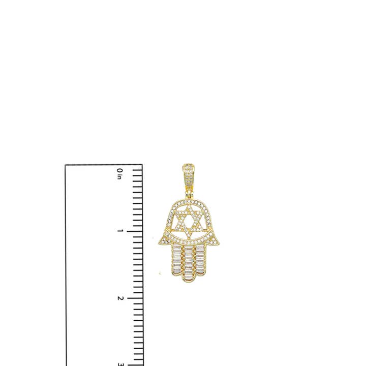 Love, Lisa – wholesale Pendant/charm necklace – Hailey Hamsa Star of David Necklace