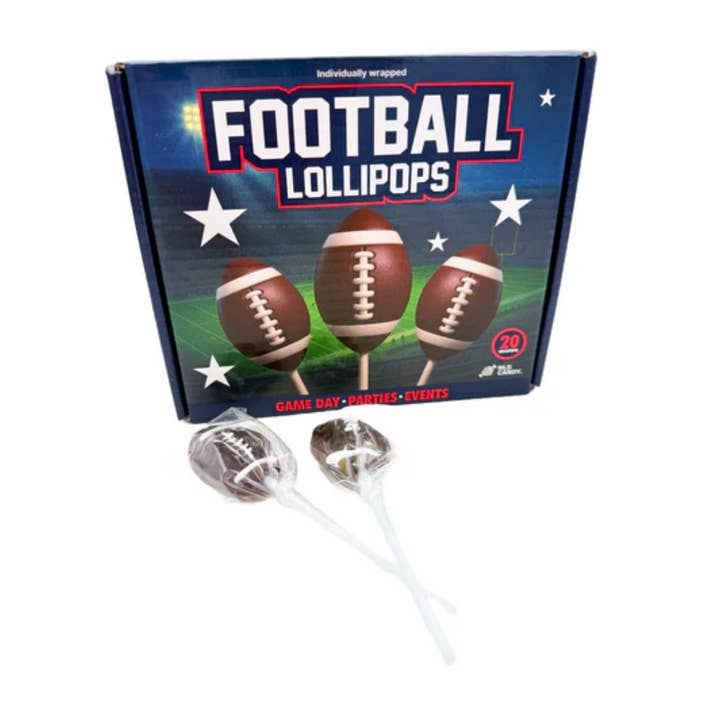 I Got Your Candy - Wholesale Lollipop - Mini Football Lollipops - 20ct