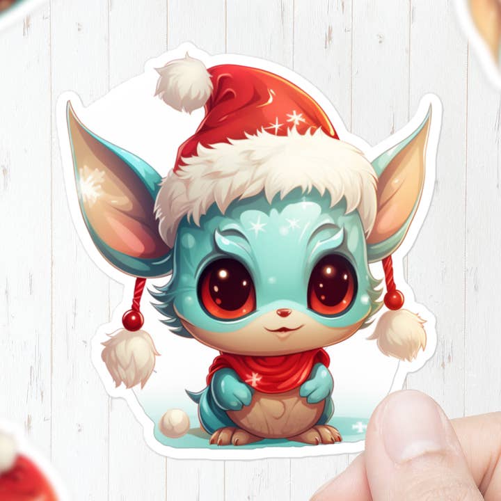 Autocollant pour créatures de Noël pour la vente par Mystical Clarity