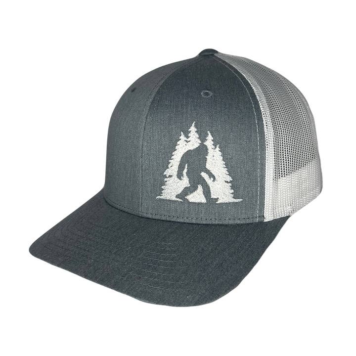 Sasquatch in Trees Trucker Hat for wholesale by Direction Apparel