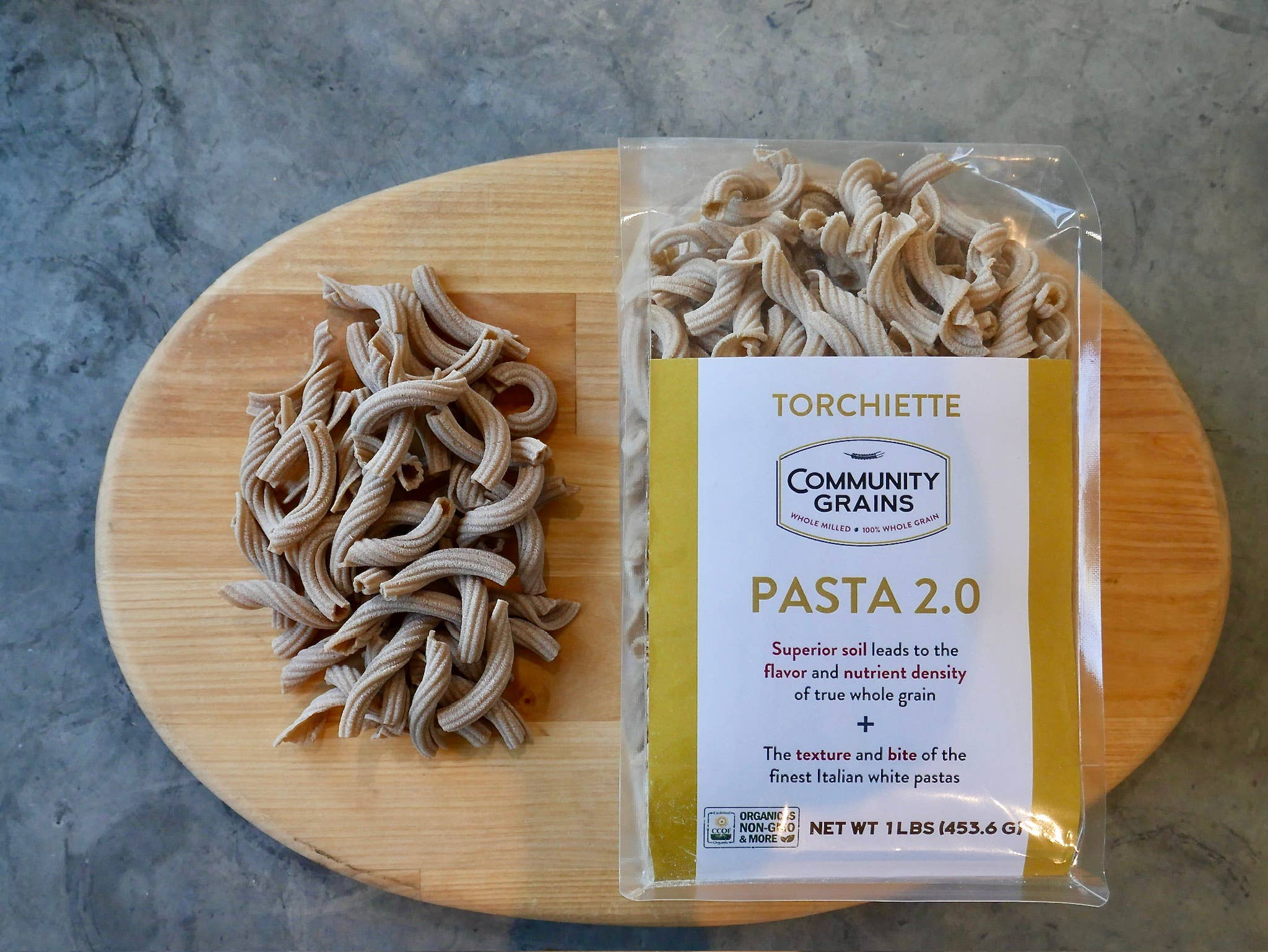 Community Grains - Wholesale Pasta - Organic Torchiette Pasta 2.00