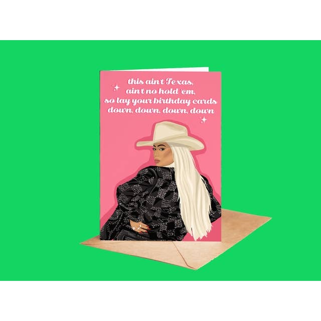 by Rosybum - Wholesale Birthday Card - Beyonce Birthday Card - This Ain'T Texas
