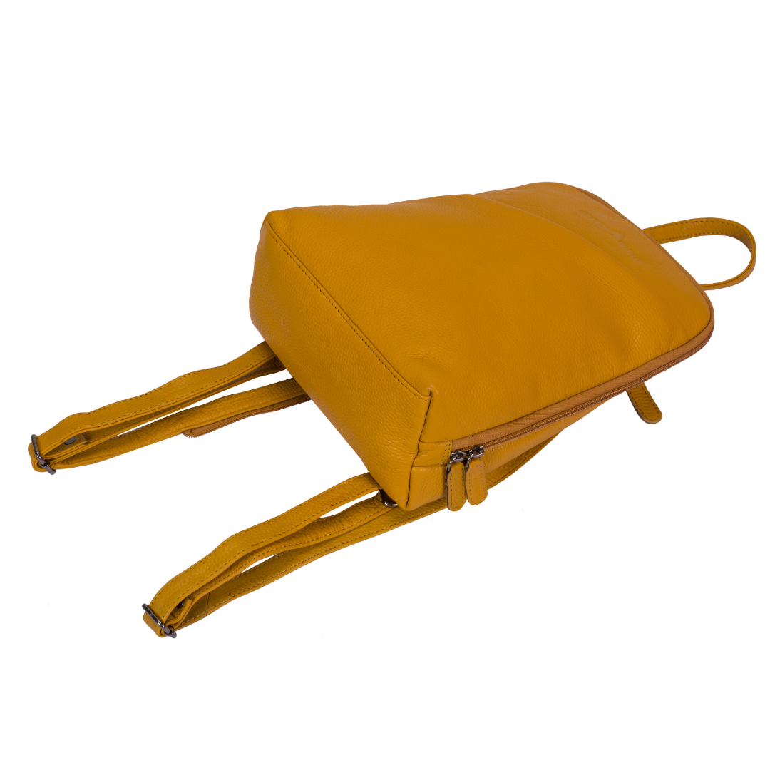 Greenwood Leather AU - Wholesale Backpack – Women's - Leather Women's Backpack Claire - Yellow GW658816YLW4