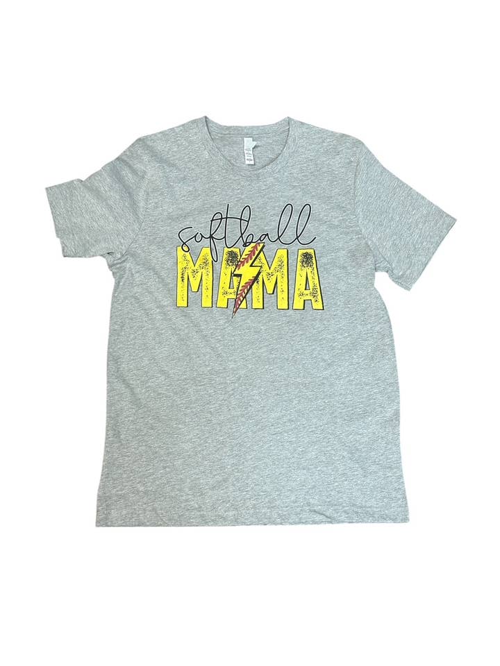Softball Mama Short Sleeve Tee for wholesale by Studio 23 Designs