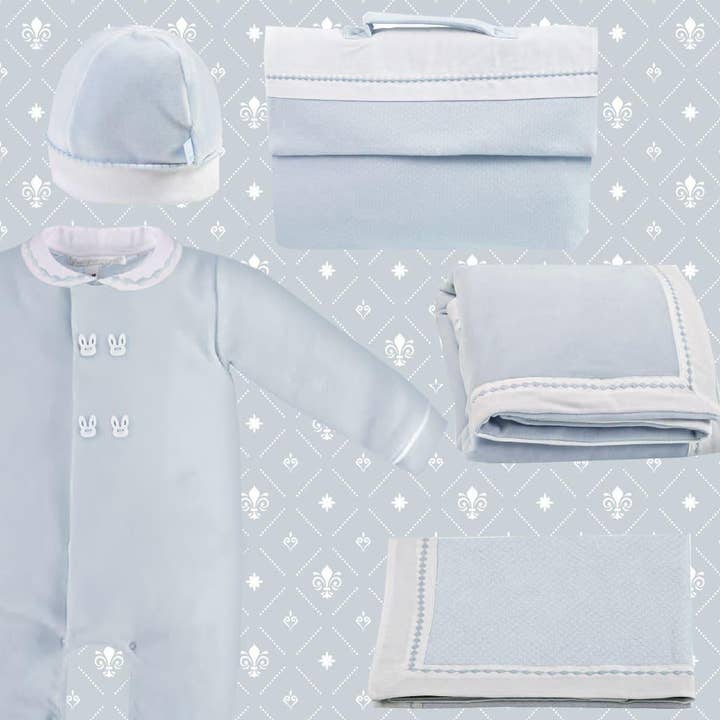 Pim-Pam-Pum - Wholesale Clothing Set - Baby - Sweet Blue First Outfit Set