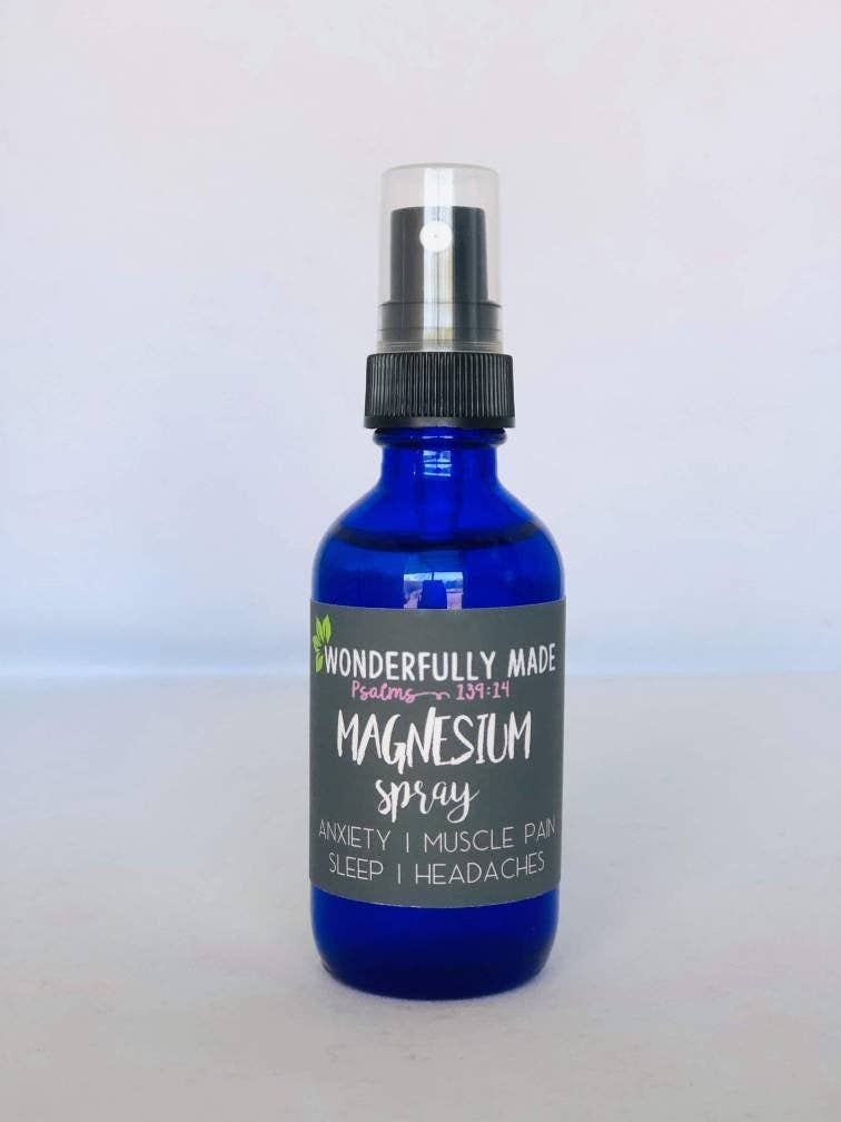 Wonderfully Made .love - Wholesale Pain Relief Spray/Cream - Magnesium Spray | Muscle Aches | Natural Sleep Aid | Anxiety Relief | Recyclable Glass Bottle | Magnesium Supplement | Natural Pain Relief1