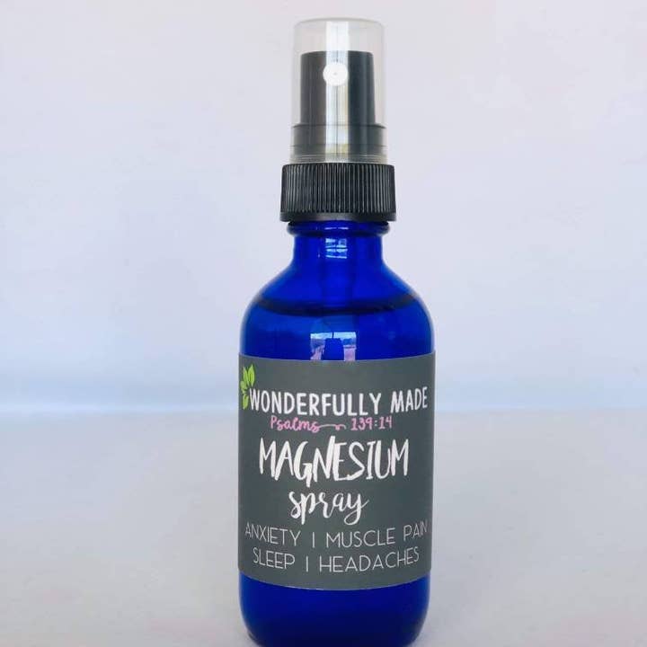 Wonderfully Made .love - Wholesale Pain Relief Spray/Cream - Magnesium Spray | Muscle Aches | Natural Sleep Aid | Anxiety Relief | Recyclable Glass Bottle | Magnesium Supplement | Natural Pain Relief1