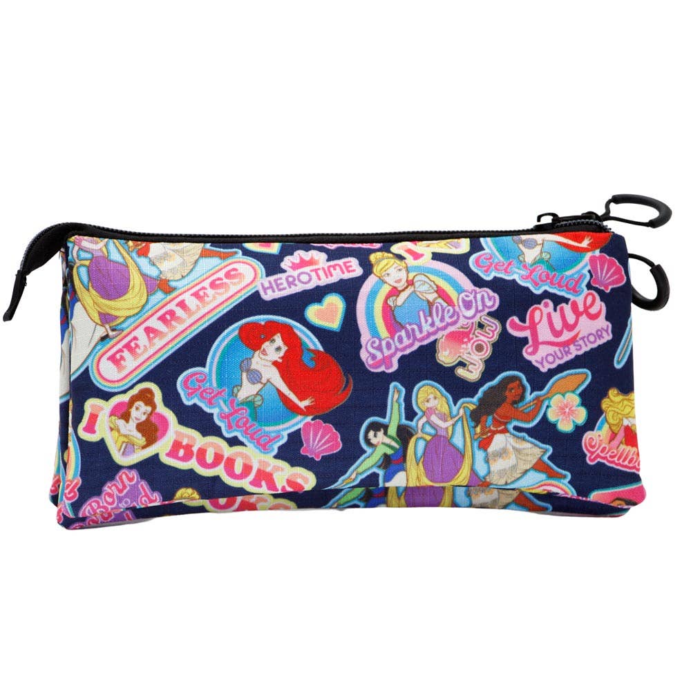 KARACTERMANIA – wholesale Pencil case/pouch – Disney Princess Fearless-Triple HS Pencil Case3