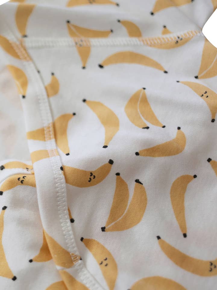 Dodo Banana - Wholesale Jumpsuit - Baby - Banana Print Baby Kimono Onesie