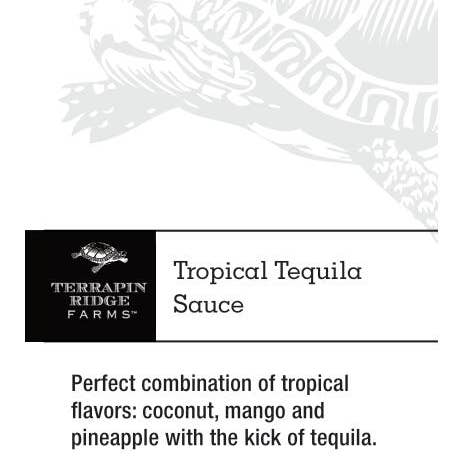Sauce à la tequila tropicale Shelf Talker pour la vente par Terrapin Ridge Farms
