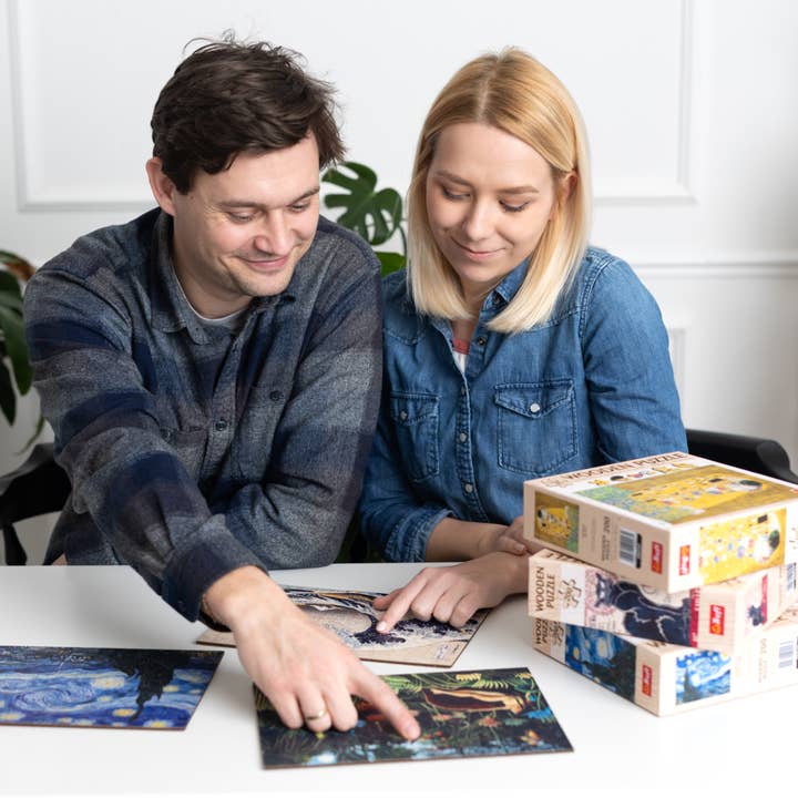 Trefl USA - Wholesale Puzzle - Adult - Trefl Wood Craft 200 Piece Wooden Puzzle - Kiss - Gustav Klimt3