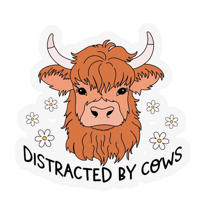 Distraheret af køer vejrbestandigt klistermærke for engroshandel hos Eleven