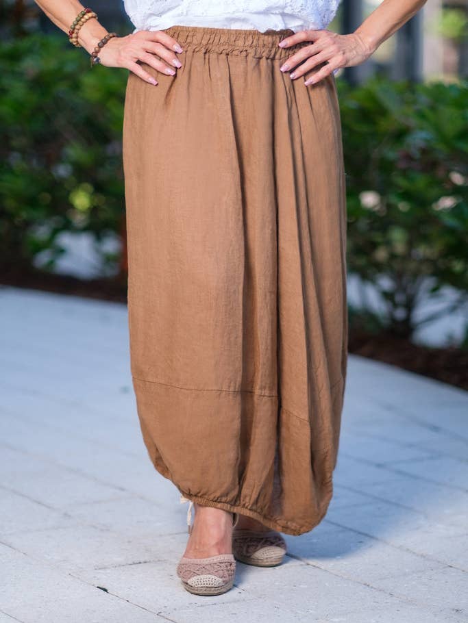 Brenda Silk Foldover Waist Skirt (SL204)