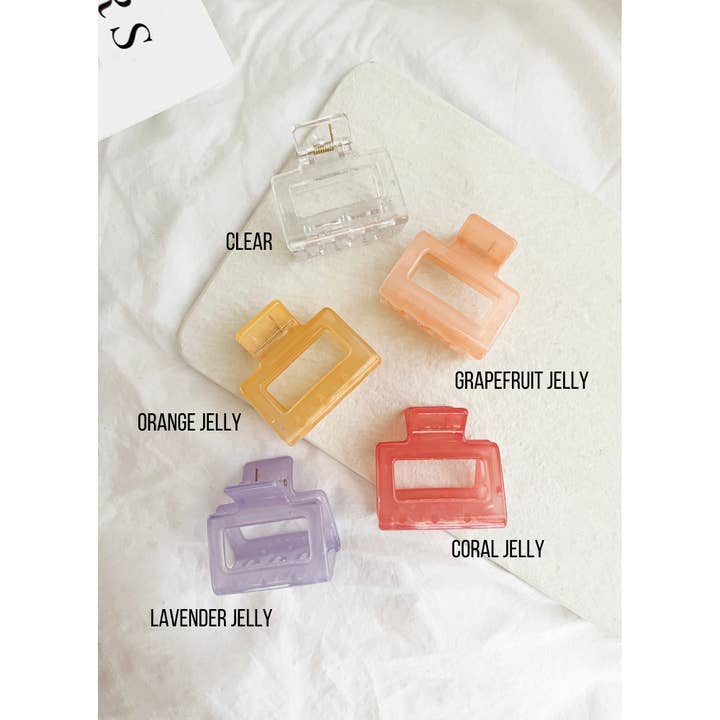 LoveLina - Wholesale Hair Clip - Women's - 2-Inch Jelly Hair Clips - CAMILA JELLY3