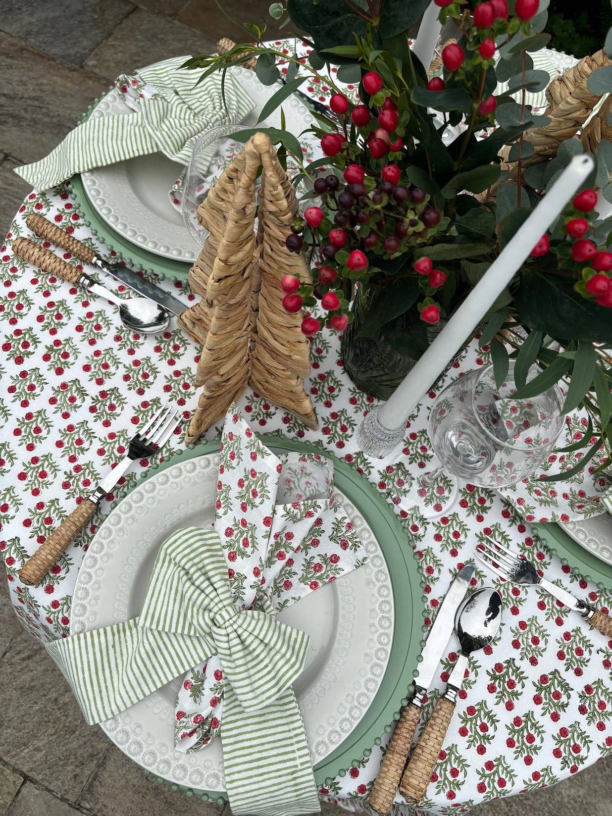 LNH EDIT - Wholesale Decal - Party Decorations - Green Stripe Handmade Bow – Two Sizes1