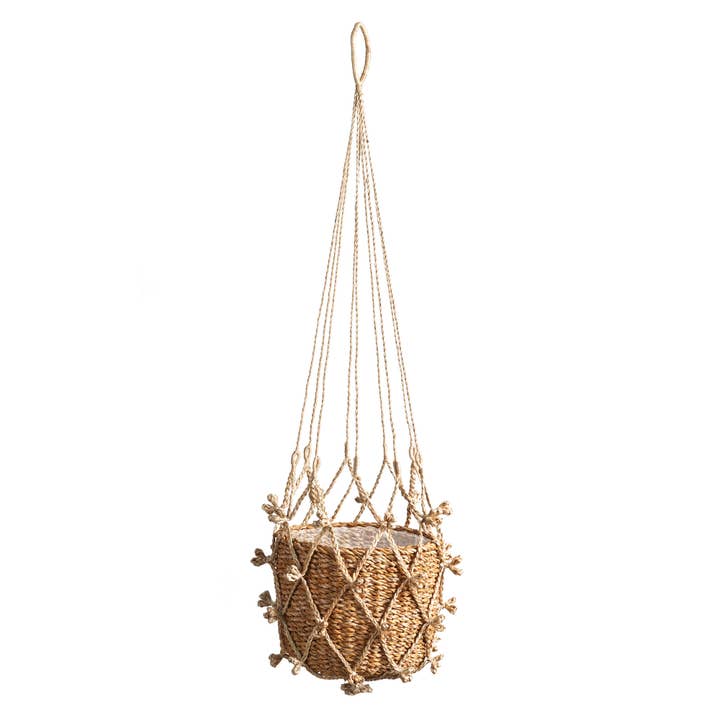 Napa Home & Garden - Wholesale Hanging Planter - Masana Seagrass Hanging Basket 11"