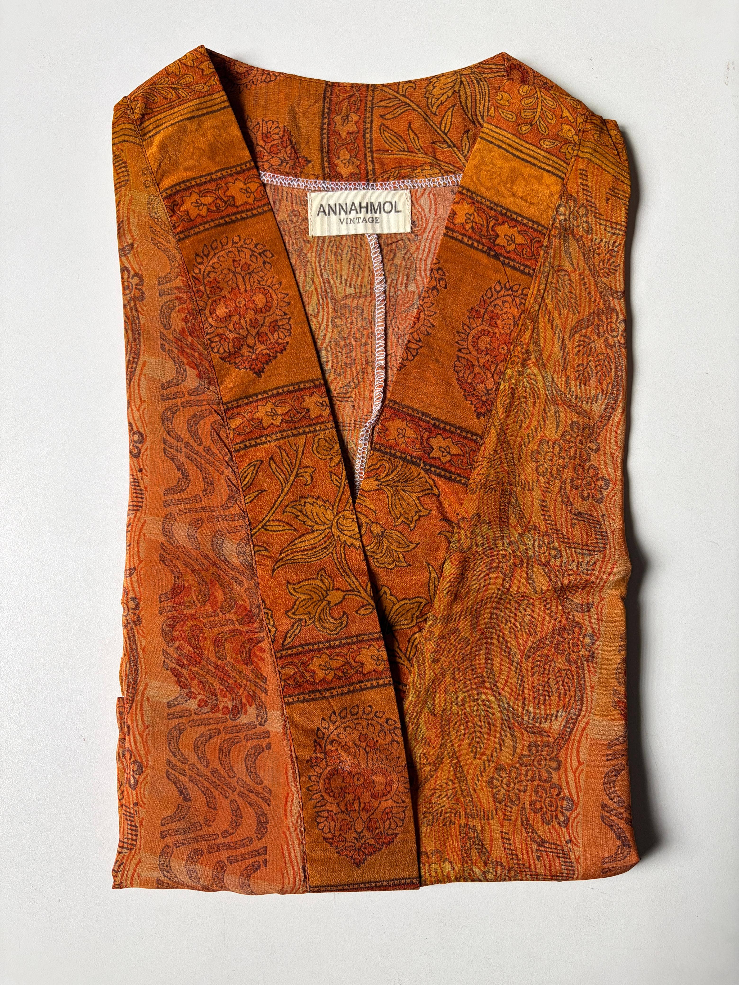 Annahmol - Wholesale Blouse - Women's - Vintage Silk Kimono Top: Free Size: BEST SELLER : OOAK22