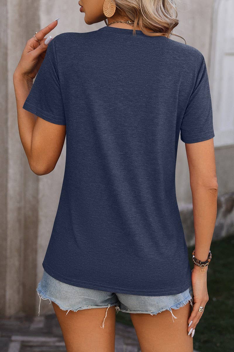 NINEXIS - Wholesale Knit Top - Women's - CWTTS0777_Round Neck Short Sleeved Top13