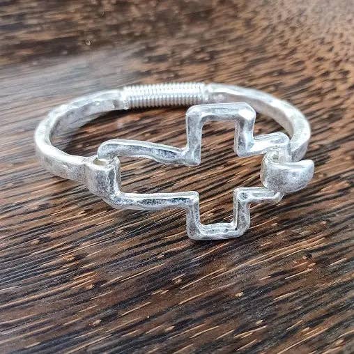 Paco Designs - Wholesale Cuff Bracelet - Beautiful Cross Cuff Bracelet Gold or Silver1