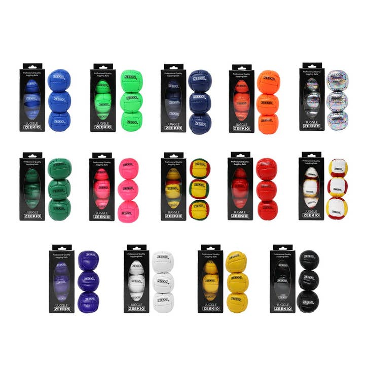 YoYo Sam - Venta al por mayor Accesorios de deporte - Bolas de malabares Zeekio Galaxy, de piel auténtica, 12 paneles