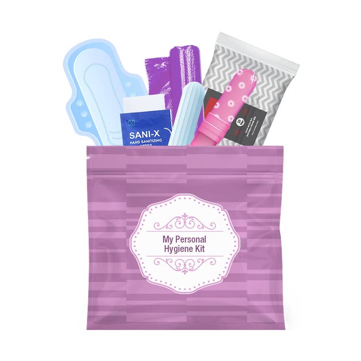 Kit U Safe - Vente Protections menstruelles/serviettes hygiéniques - Kit d'hygiène féminine violet0