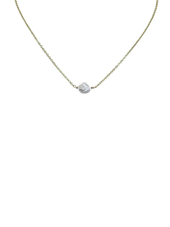 En simpel perlehalskæde for engroshandel hos A Blonde and Her Bag