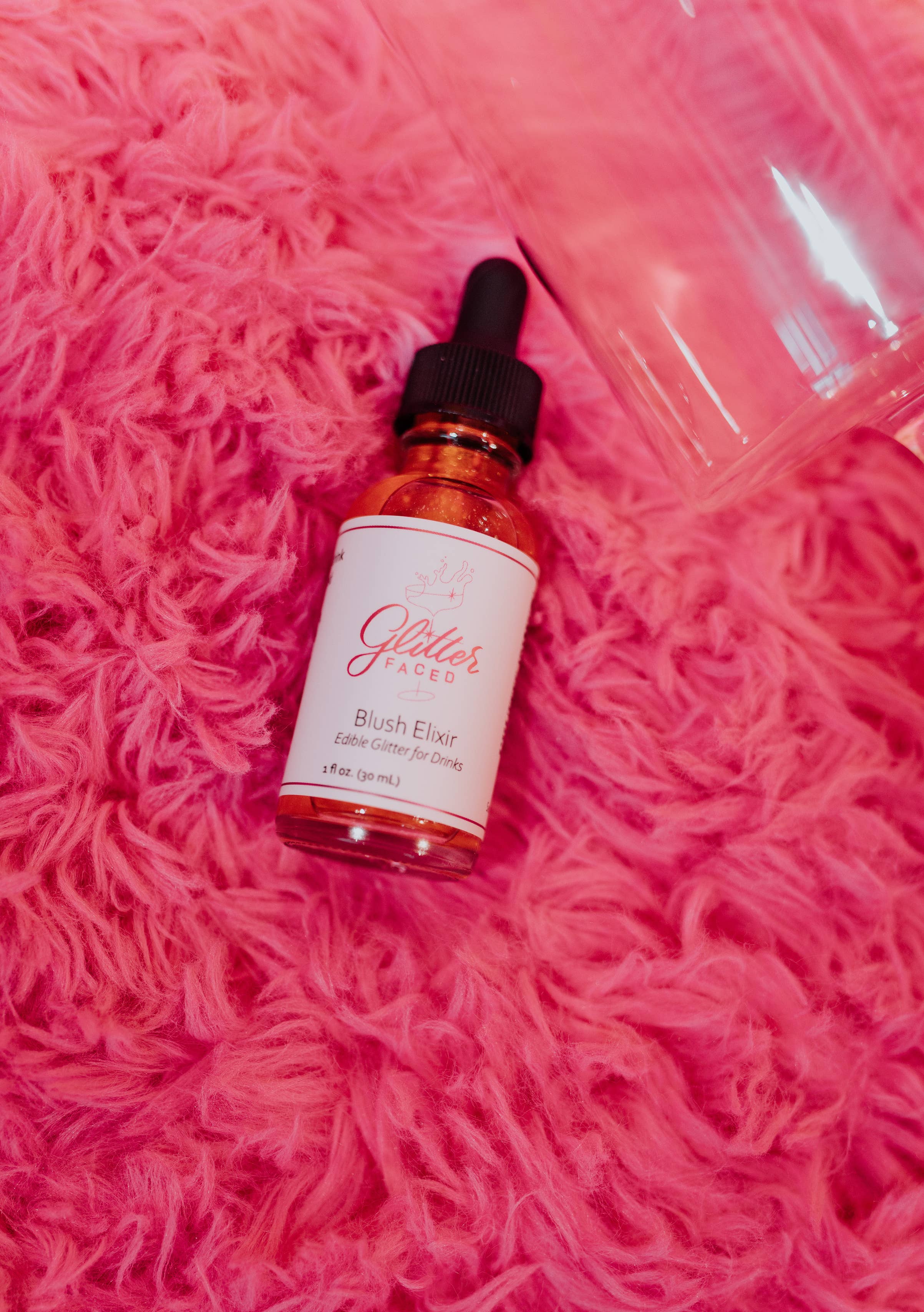 Glitter Faced - Wholesale Cocktail Mix/Syrup - Blush - Edible Glitter For Drinks