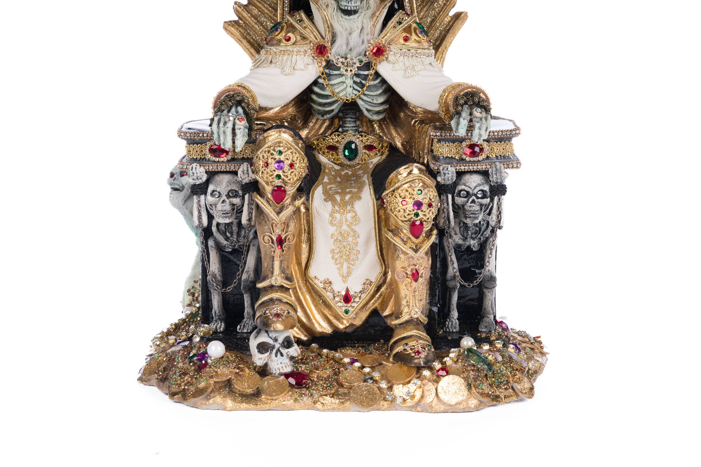 Katherine's Collection - Wholesale Decorative Figurine - Captain Skully Swashbuckler Pirate King In Chair2